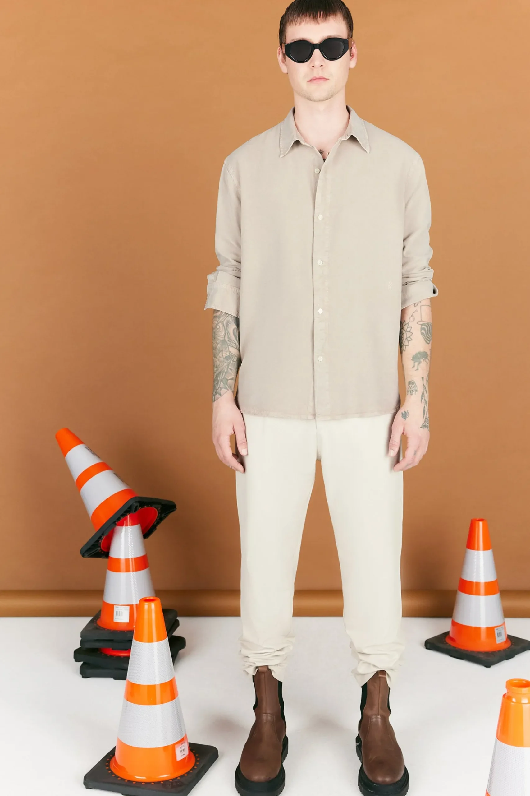 Shop Elvine Ossian sand grey Sandgrey
